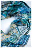 Liana Champs de Paisley Ivory Kashmir Wool Scarf