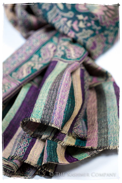 María Antonietta Paisley Reversible Kashmir Wool Scarf