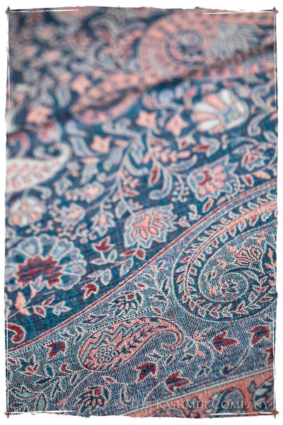 Mariana Paisley Reversible Kashmir Wool Scarf