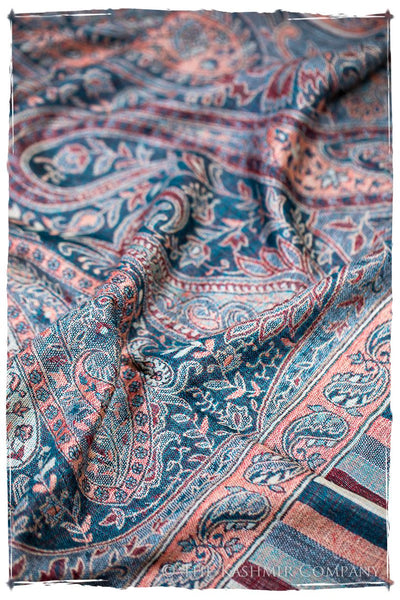 Mariana Paisley Reversible Kashmir Wool Scarf