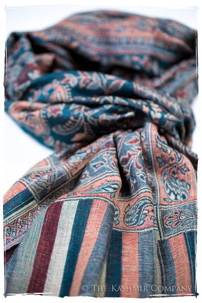 Mariana Paisley Reversible Kashmir Wool Scarf