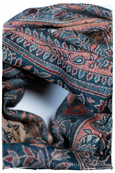 Mariana Paisley Reversible Kashmir Wool Scarf