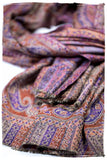Mariella Paisley Reversible Kashmir Wool Scarf