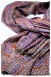 Mariella Paisley Reversible Kashmir Wool Scarf