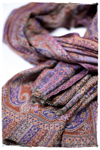 Mariella Paisley Reversible Kashmir Wool Scarf