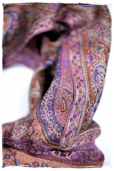 Mariella Paisley Reversible Kashmir Wool Scarf