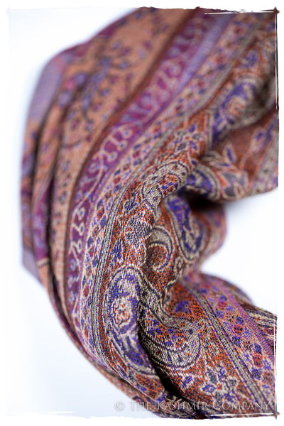 Mariella Paisley Reversible Kashmir Wool Scarf