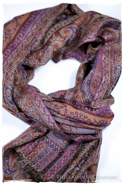 Mariella Paisley Reversible Kashmir Wool Scarf