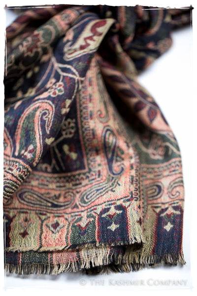 Maura Paisley Reversible Kashmir Wool Scarf