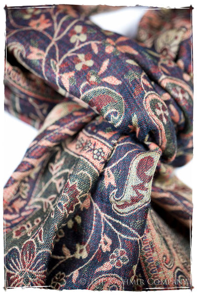 Maura Paisley Reversible Kashmir Wool Scarf