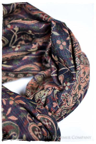 Maura Paisley Reversible Kashmir Wool Scarf