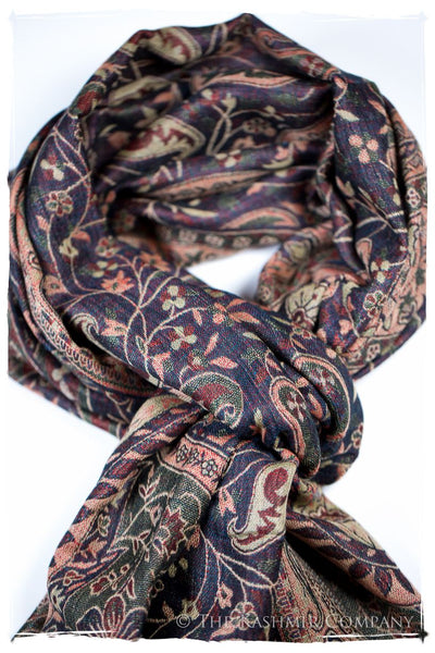 Maura Paisley Reversible Kashmir Wool Scarf