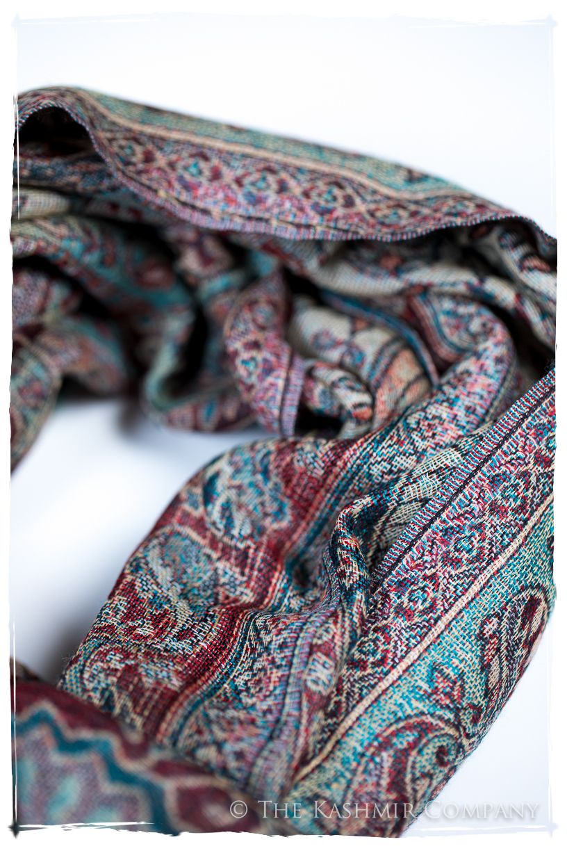 Milena Paisley Reversible Kashmir Wool Scarf