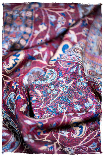 Morena Paisley Reversible Kashmir Wool Scarf