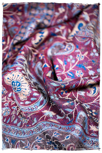 Morena Paisley Reversible Kashmir Wool Scarf