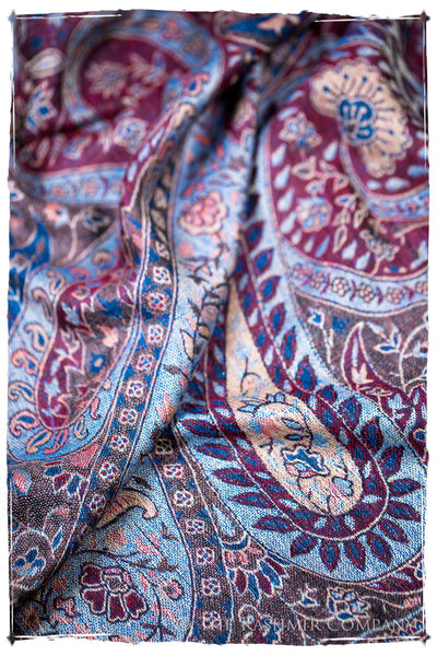 Morena Paisley Reversible Kashmir Wool Scarf