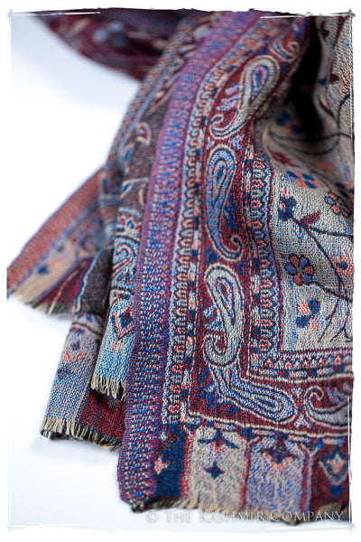 Morena Paisley Reversible Kashmir Wool Scarf