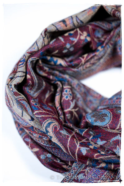 Morena Paisley Reversible Kashmir Wool Scarf