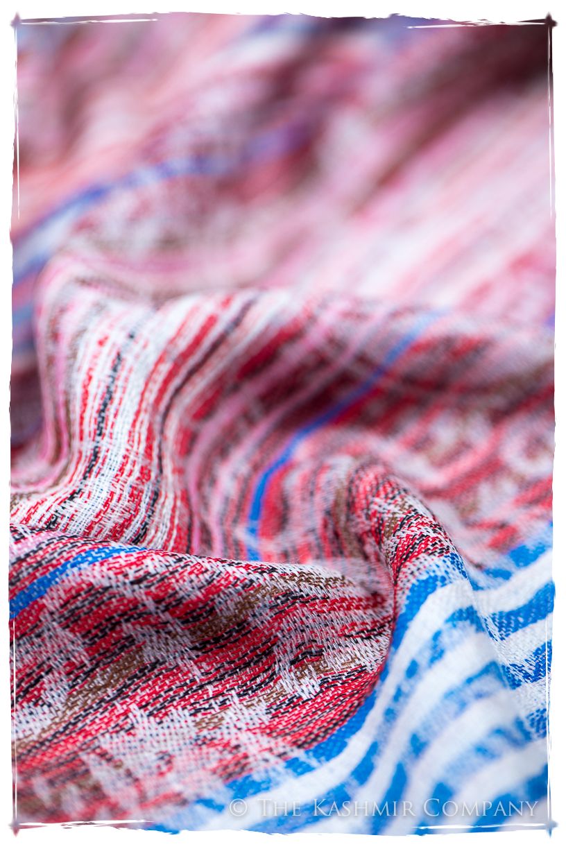 Raffaella Champs de Paisley Ivory Kashmir Wool Scarf