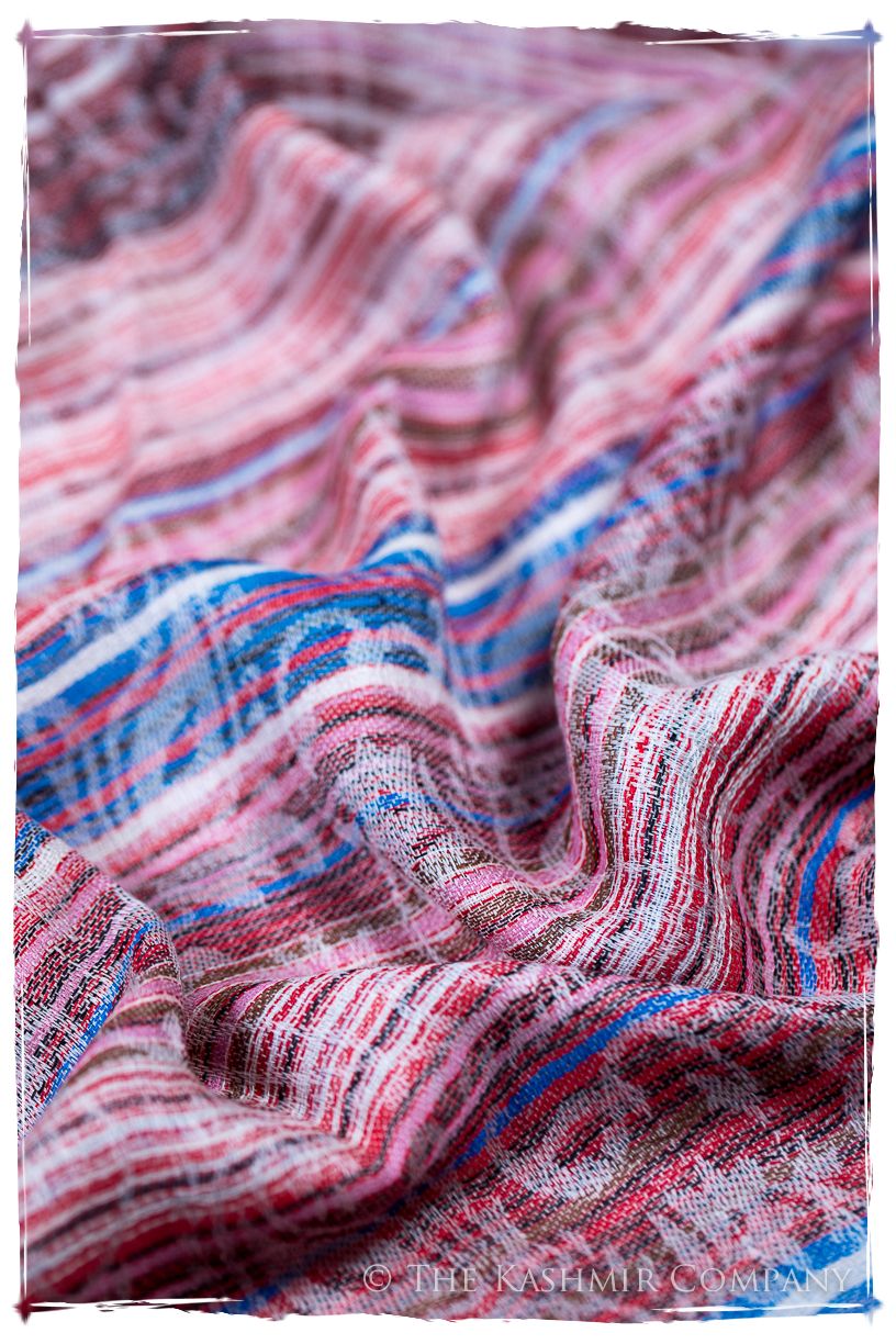 Raffaella Champs de Paisley Ivory Kashmir Wool Scarf
