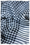 Carreaux Noir et Blanc Kashmir Wool Scarf