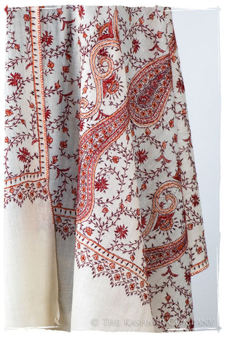 Auroretté Basilié de'Laine Sozni Paisley Orient Shawl