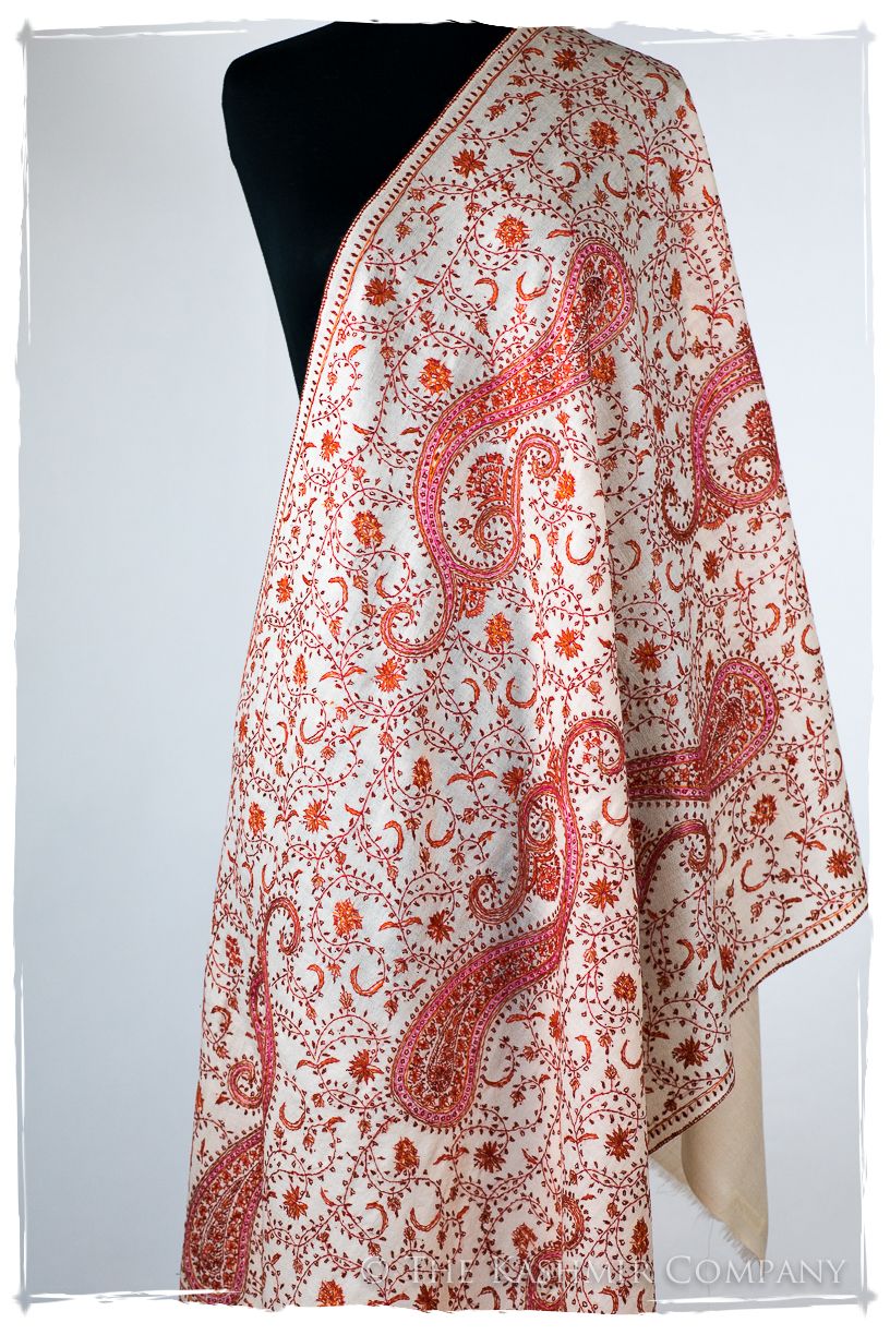 Auroretté Benoiteé de'Laine Sozni Paisley Orient Shawl