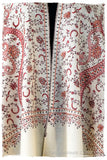 Auroretté Blanché de'Laine Sozni Paisley Orient Shawl