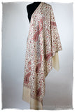 Auroretté Blanché de'Laine Sozni Paisley Orient Shawl
