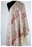 Auroretté Blanché de'Laine Sozni Paisley Orient Shawl
