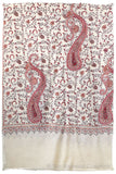 Auroretté Blanché de'Laine Sozni Paisley Orient Shawl