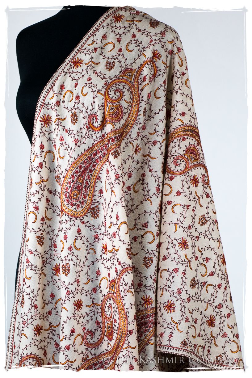 Auroretté Blissé de'Laine Sozni Paisley Orient Shawl