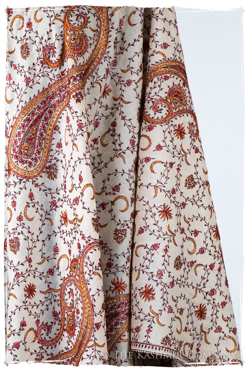 Auroretté Blissé de'Laine Sozni Paisley Orient Shawl