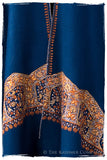 Chanellé Arabesqué Bleu de'Laine Sozni Frontières Orient Shawl