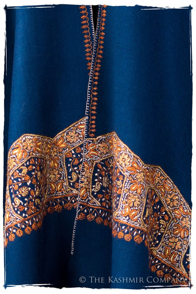 Chanellé Arabesqué Bleu de'Laine Sozni Frontières Orient Shawl