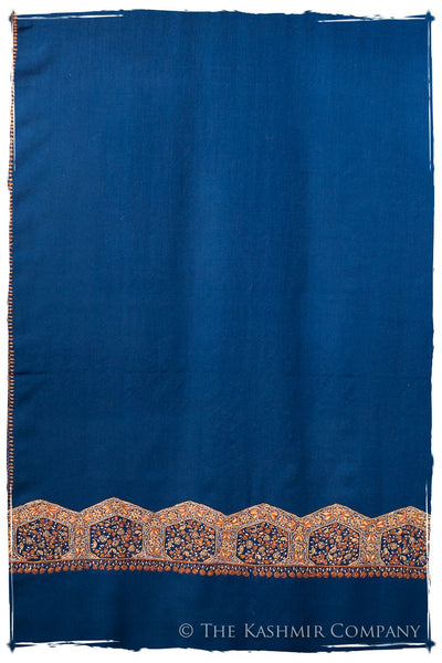 Chanellé Arabesqué Bleu de'Laine Sozni Frontières Orient Shawl