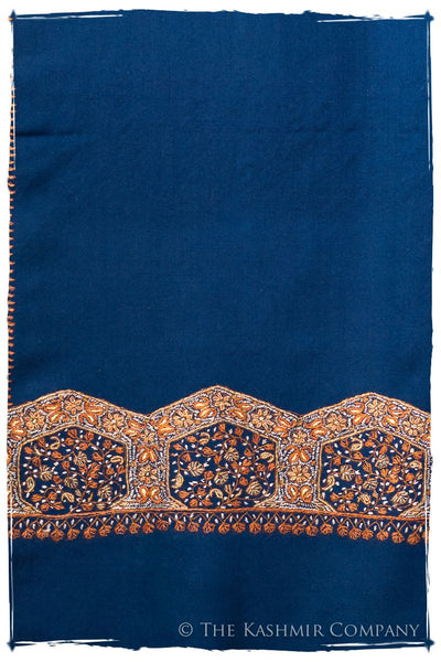 Chanellé Arabesqué Bleu de'Laine Sozni Frontières Orient Shawl