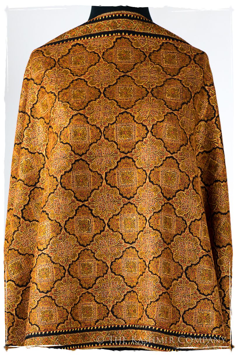 Rochellè Jama de'Laine Sozni Paisley Orient Shawl