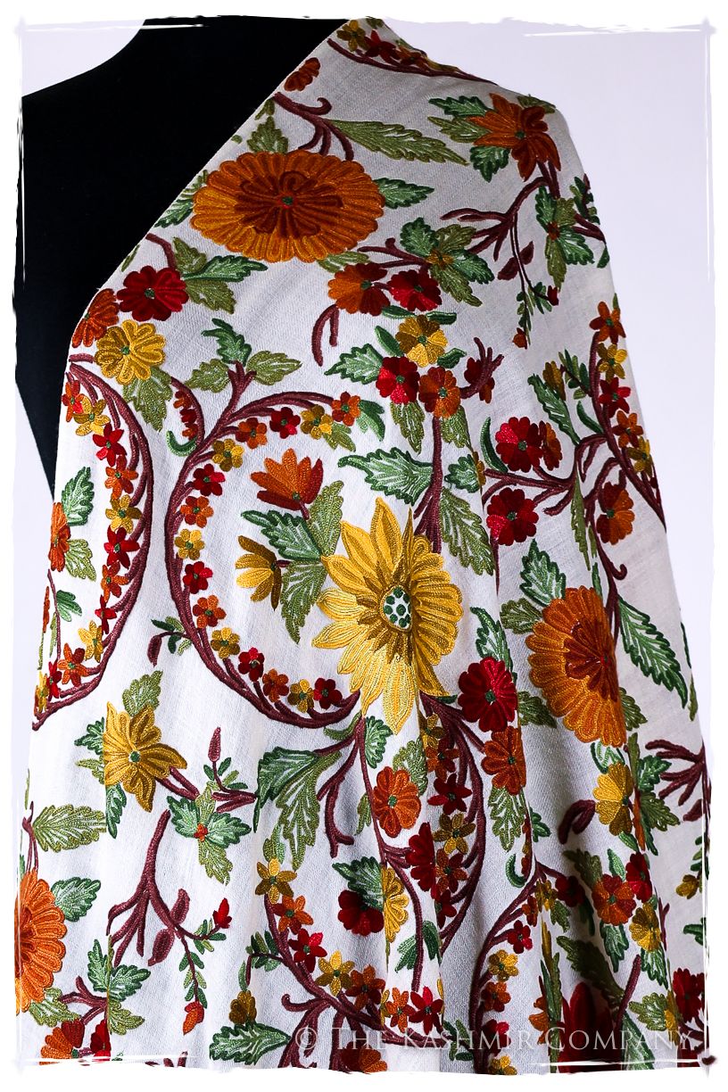 Jardin de Saône-et-Loire Français Antiquaires Shawl