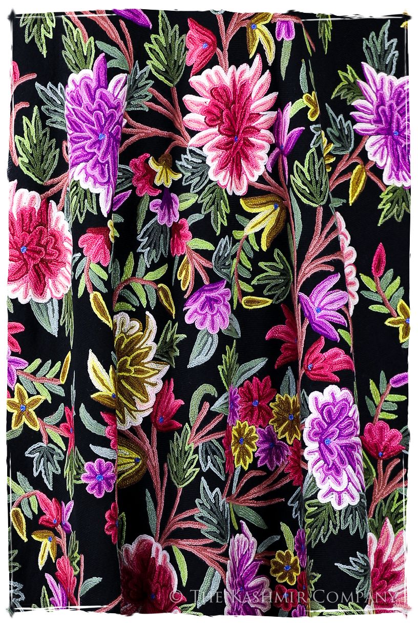 Belles Fleurs de Pyrénées Français Antiquaires Shawl
