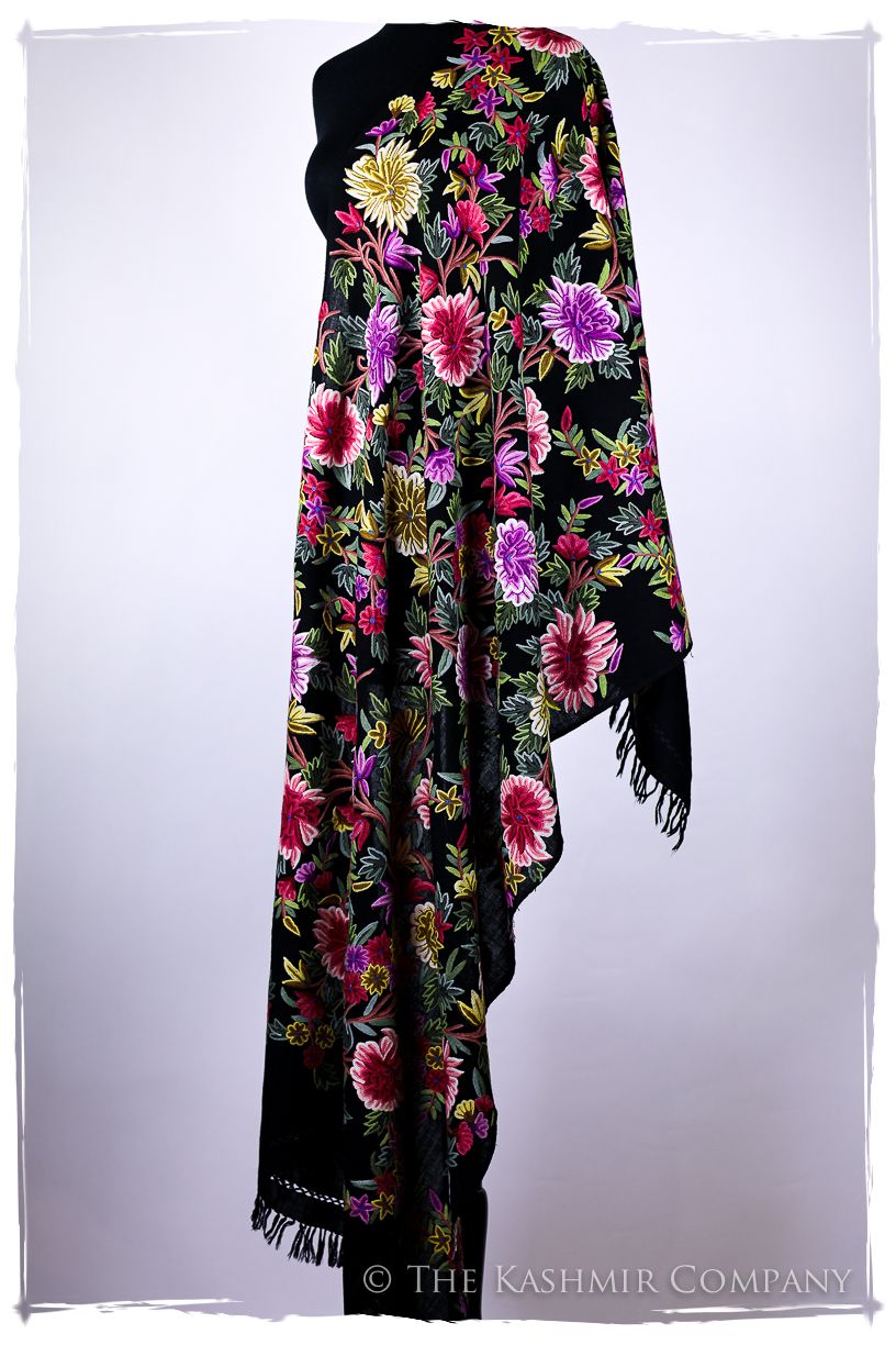 Belles Fleurs de Pyrénées Français Antiquaires Shawl