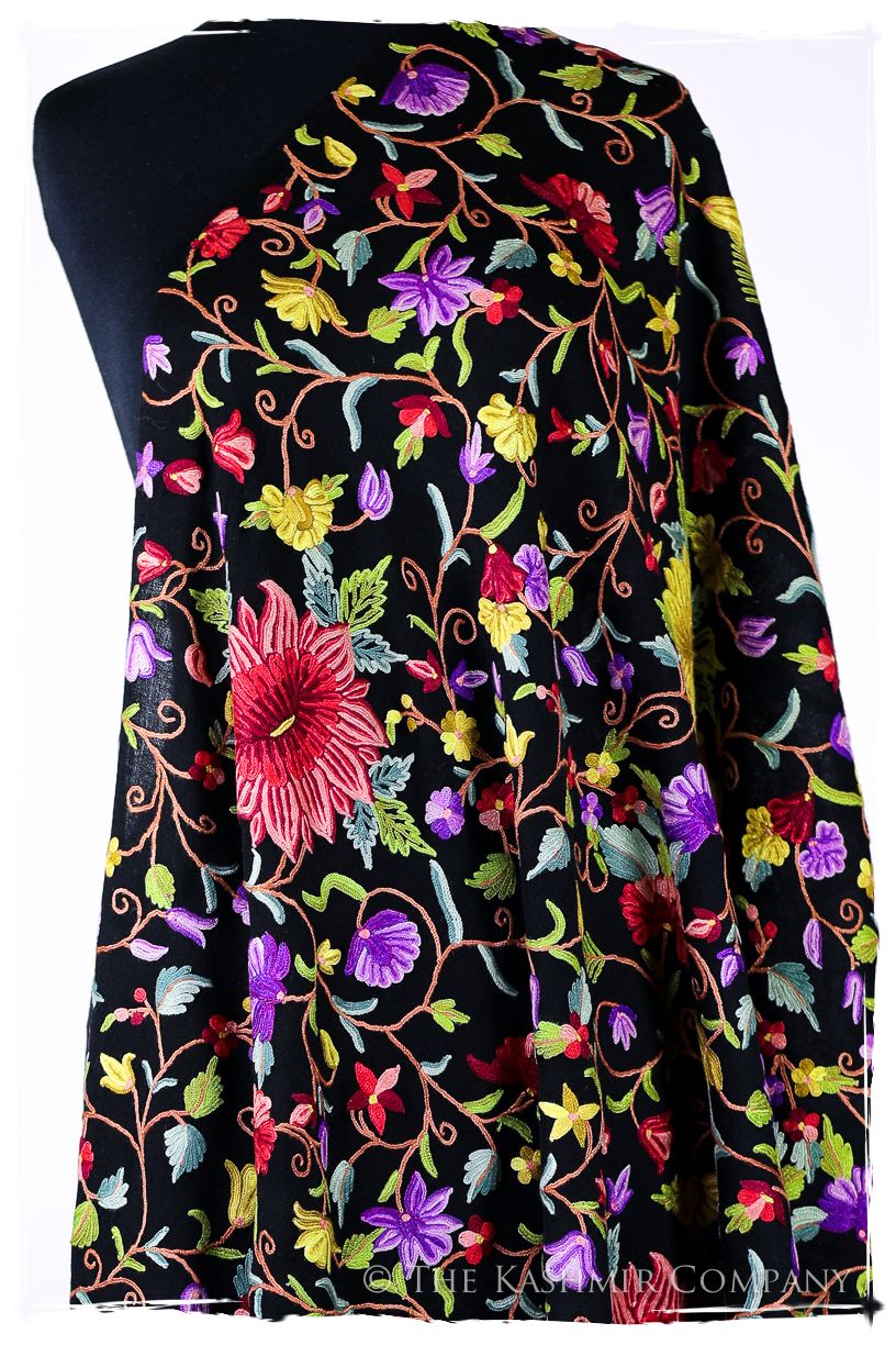 Fleurs ornementales de Moreau Français Antiquaires Shawl