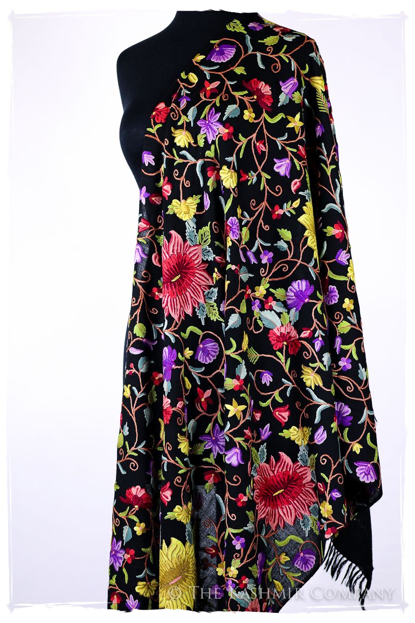 Fleurs ornementales de Moreau Français Antiquaires Shawl