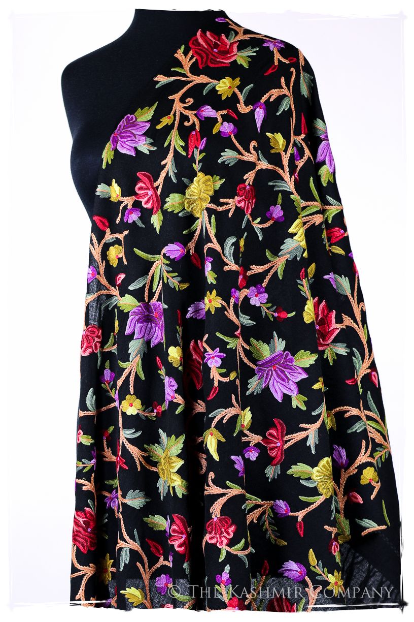 Fleurs ornementales de Eleanor Français Antiquaires Shawl