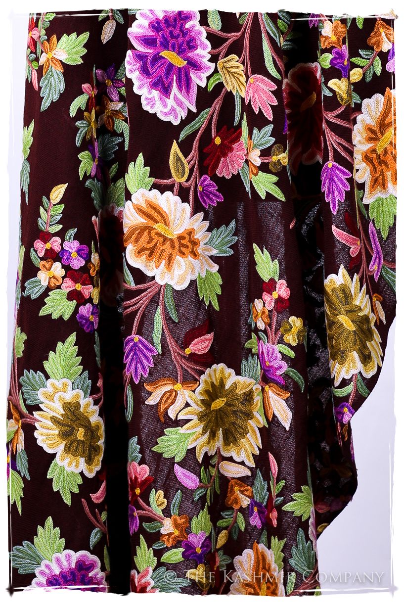 Belles Fleurs de Delasselle Français Antiquaires Shawl