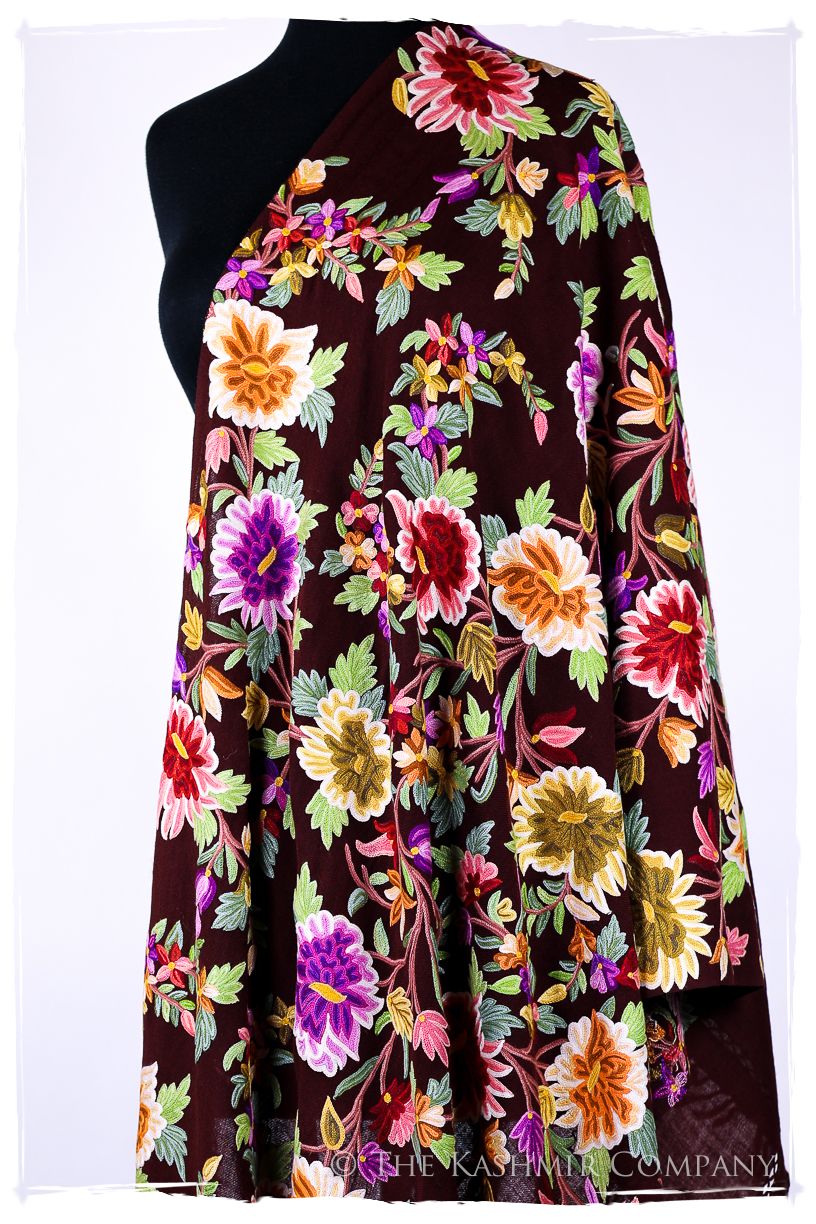 Belles Fleurs de Delasselle Français Antiquaires Shawl