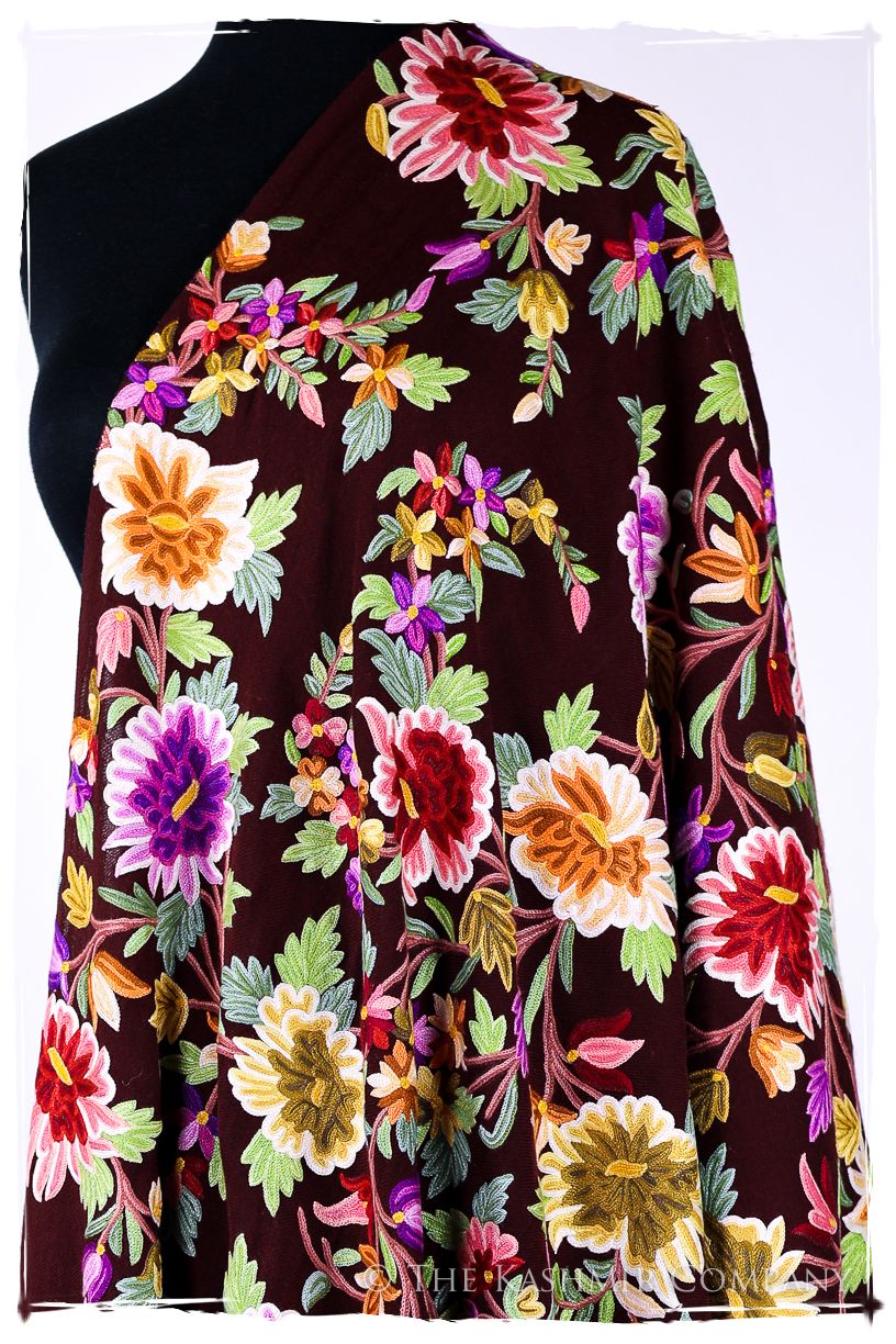 Belles Fleurs de Delasselle Français Antiquaires Shawl