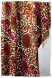Jardin Brigitte de Bijoux Rouges en Cachemire Antiquaires Shawl