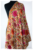 Jardin Brigitte de Bijoux Rouges en Cachemire Antiquaires Shawl