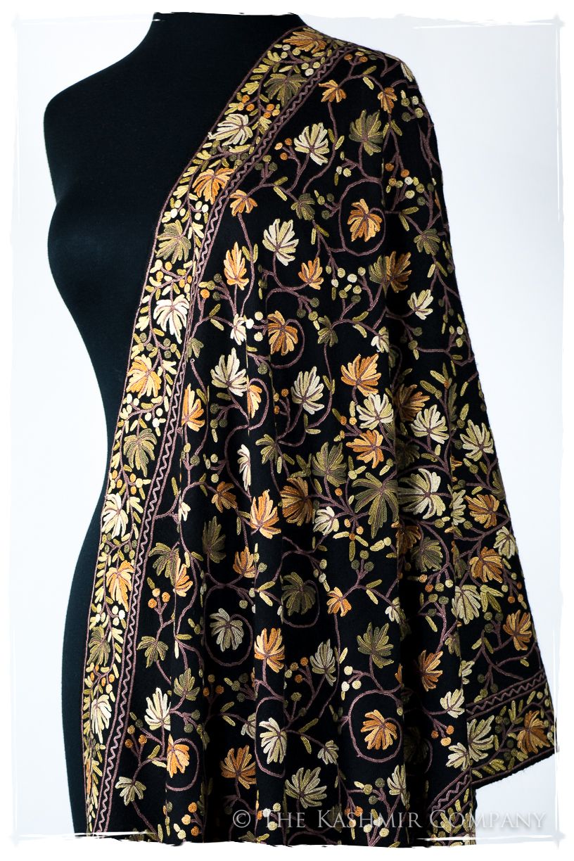 Jardin érable de la Vie Noir Antiquaires Shawl